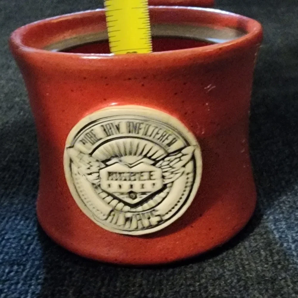 Higbee‎ Honey Red Glazed Butter Crock. Bees. Pottery. Signed